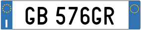 Truck License Plate